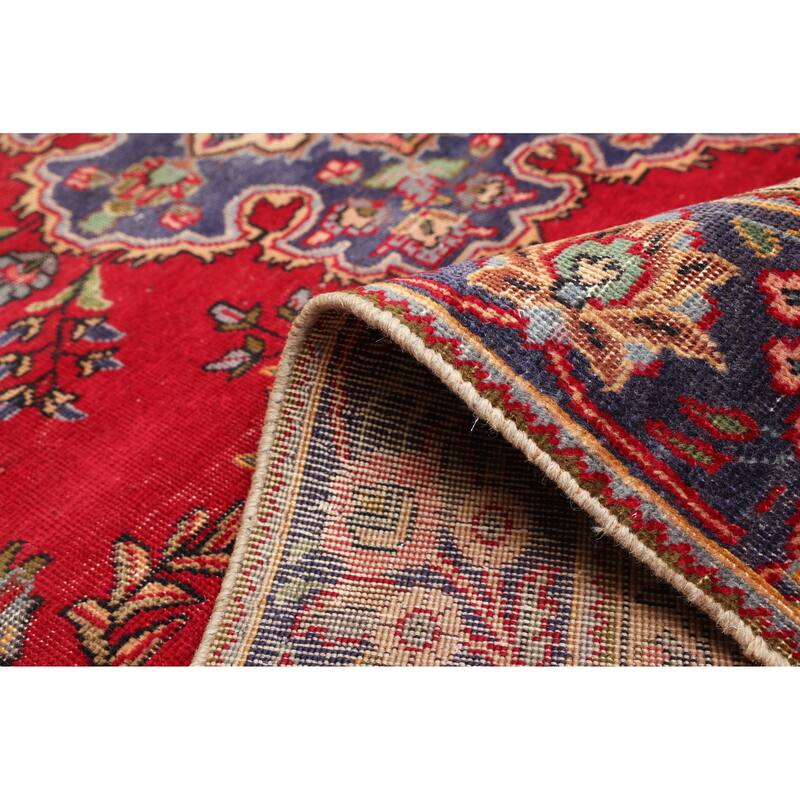 ECARPETGALLERY Hand-knotted Antalya Vintage Red Wool Rug - 5'11 x 9'2