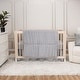 preview thumbnail 1 of 7, Trend Lab Simply Gray 3 Piece Crib Bedding Set