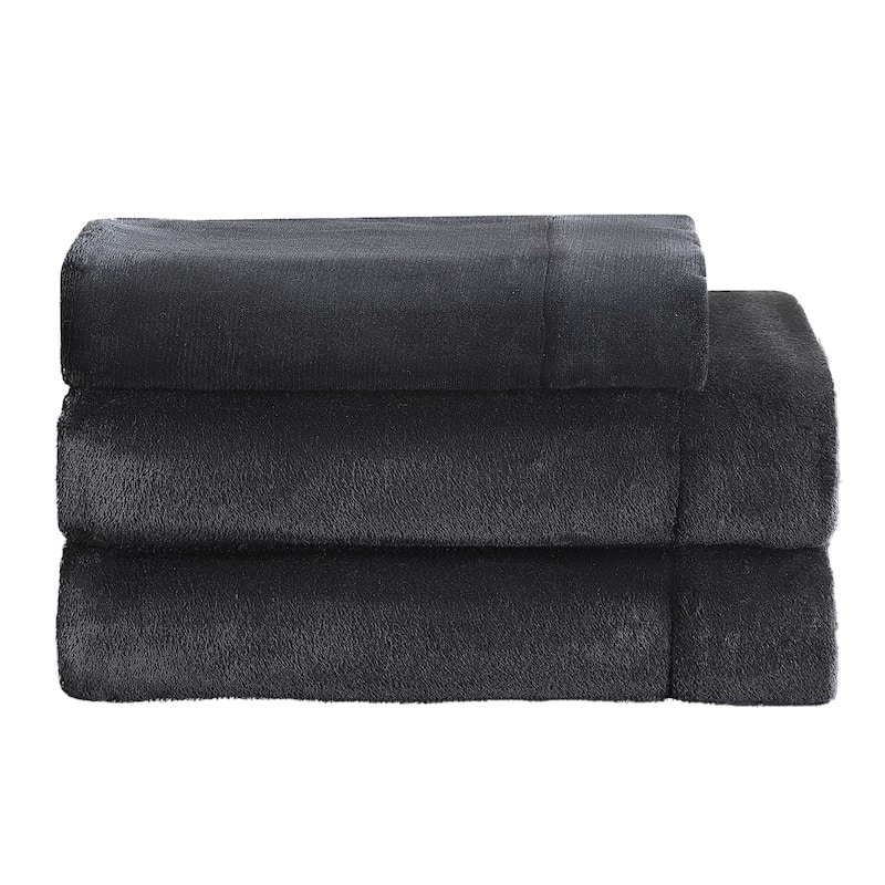 Juicy Couture Plush Sheet and Pillow Cases Set