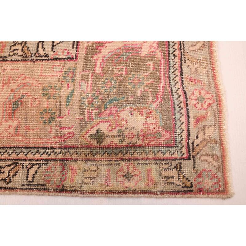 ECARPETGALLERY Hand-knotted Antalya Vintage Light Red Wool Rug - 6'7 x 9'6