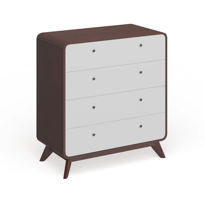 Carson Carrington Hafnarfijorour Mid-century Modern 4-drawer Chest