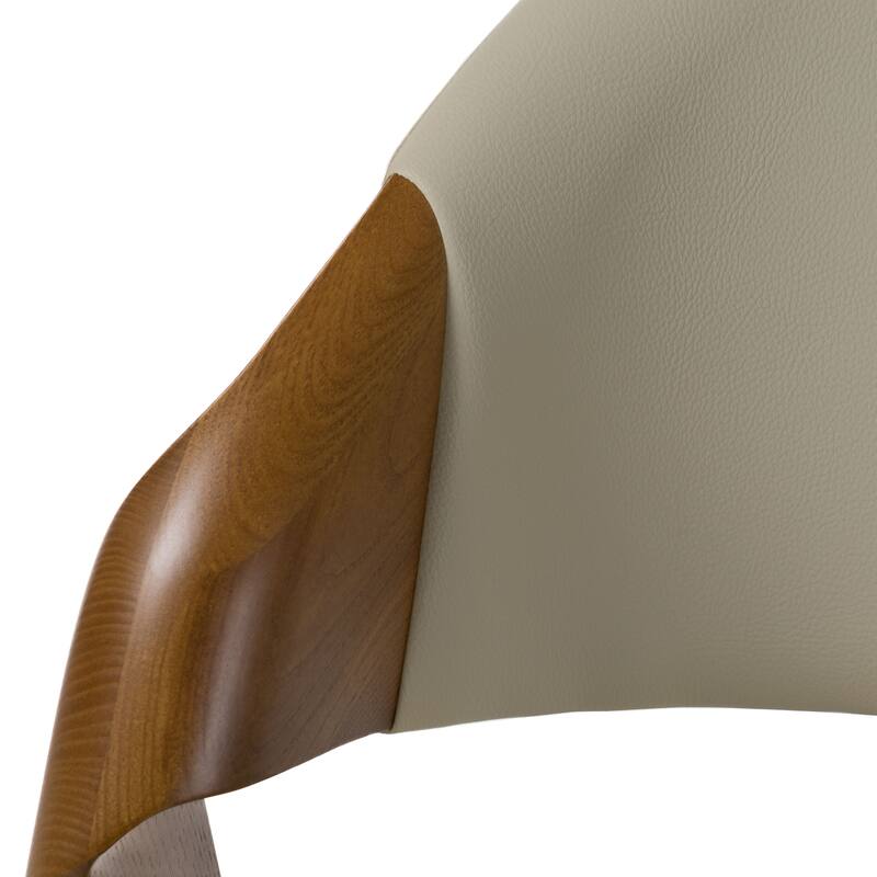 Modrest Arlo Grey & Walnut Dining Chair (Set of 2)