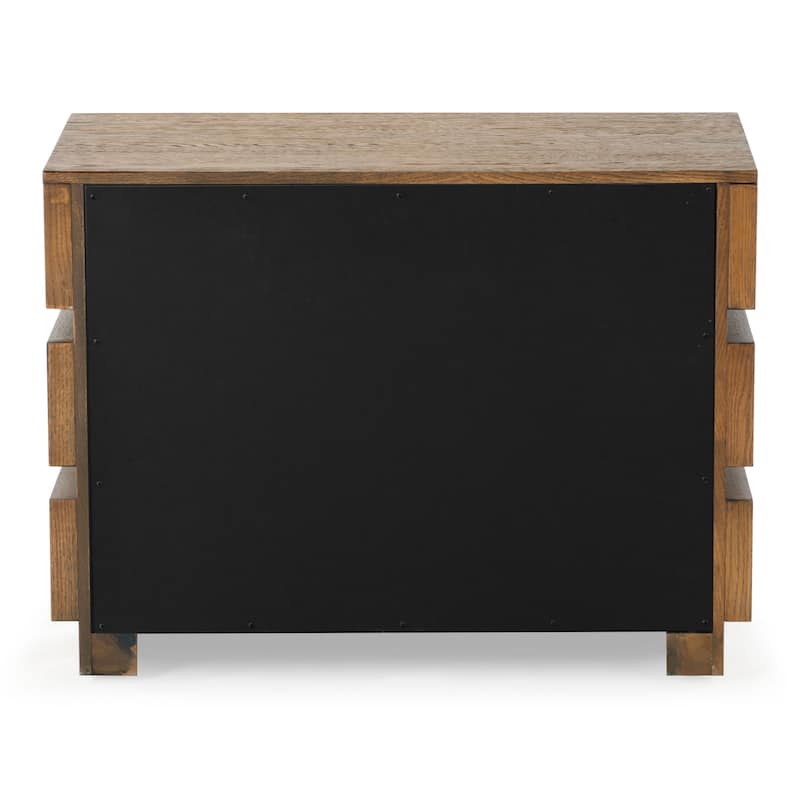 SAFAVIEH Couture Titus 3 Drawer Stacked Chest