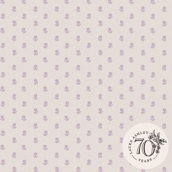 slide 2 of 5, Laura Ashley Daisy Lavender Purple Wallpaper