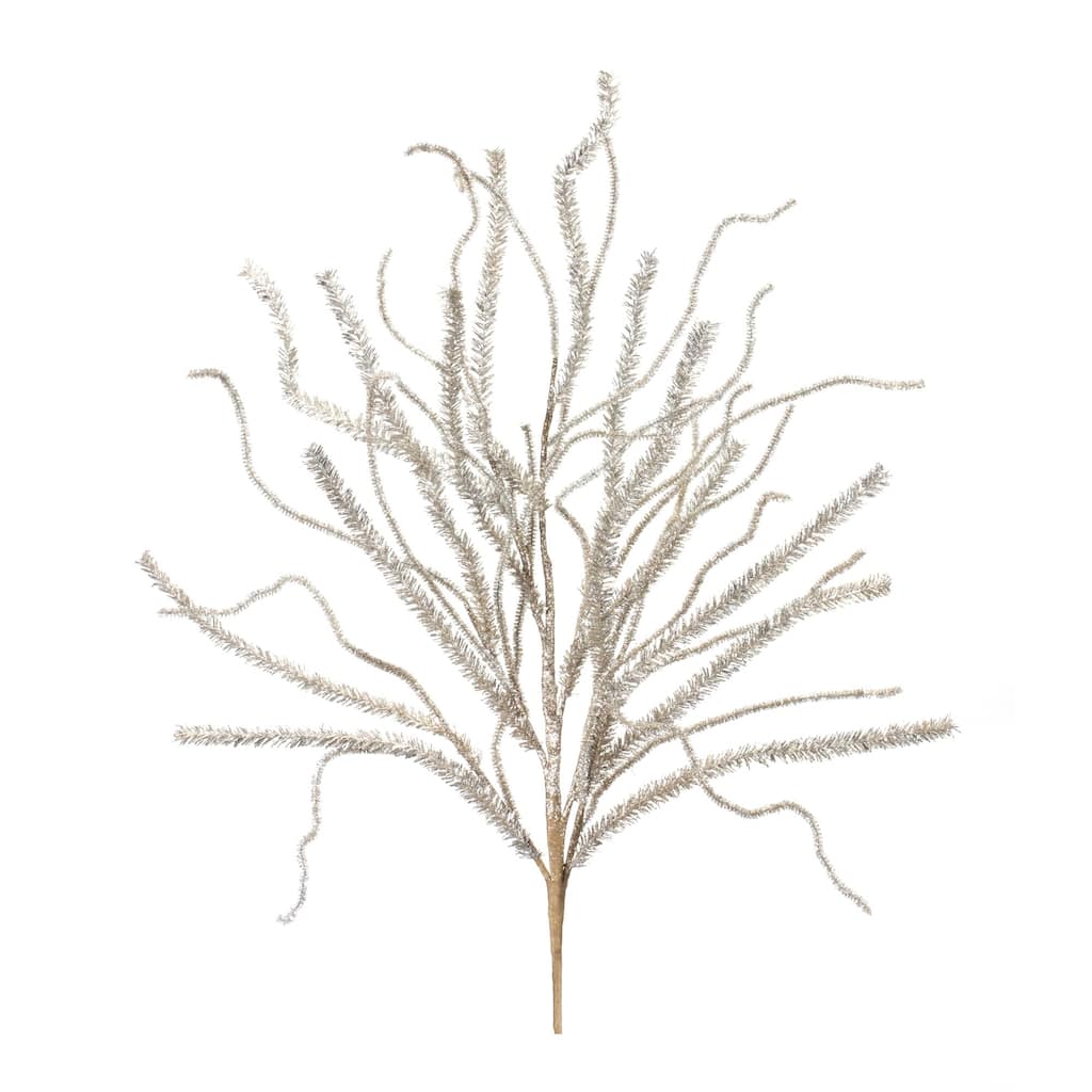 Artificial Glittered Pine Tinsel Branch Sprays - 30" - Set of 2