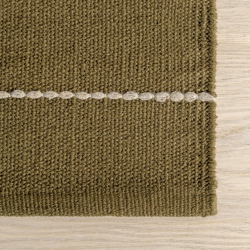 Nightwalk Striped Wool Area Rug