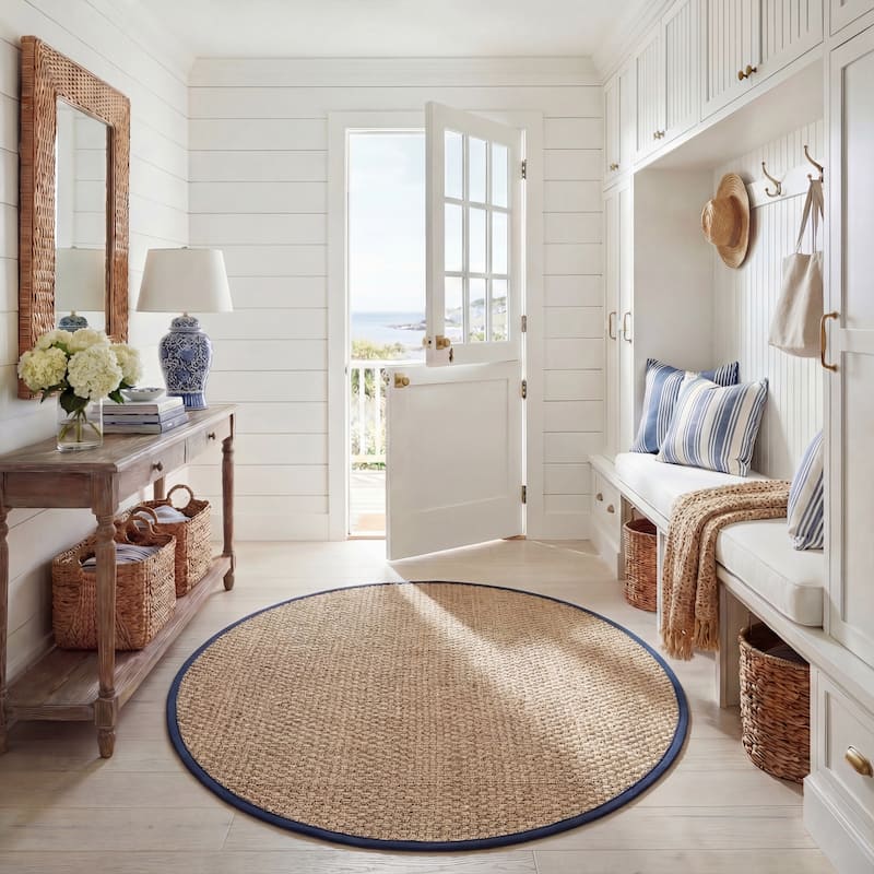 SAFAVIEH Natural Fiber Zymryd Basketweave Seagrass Rug
