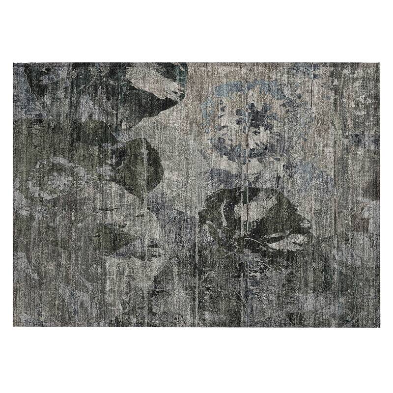 Gasi Artistic Abstract Weather Resistant Blended Style Runner Outdoor Rug