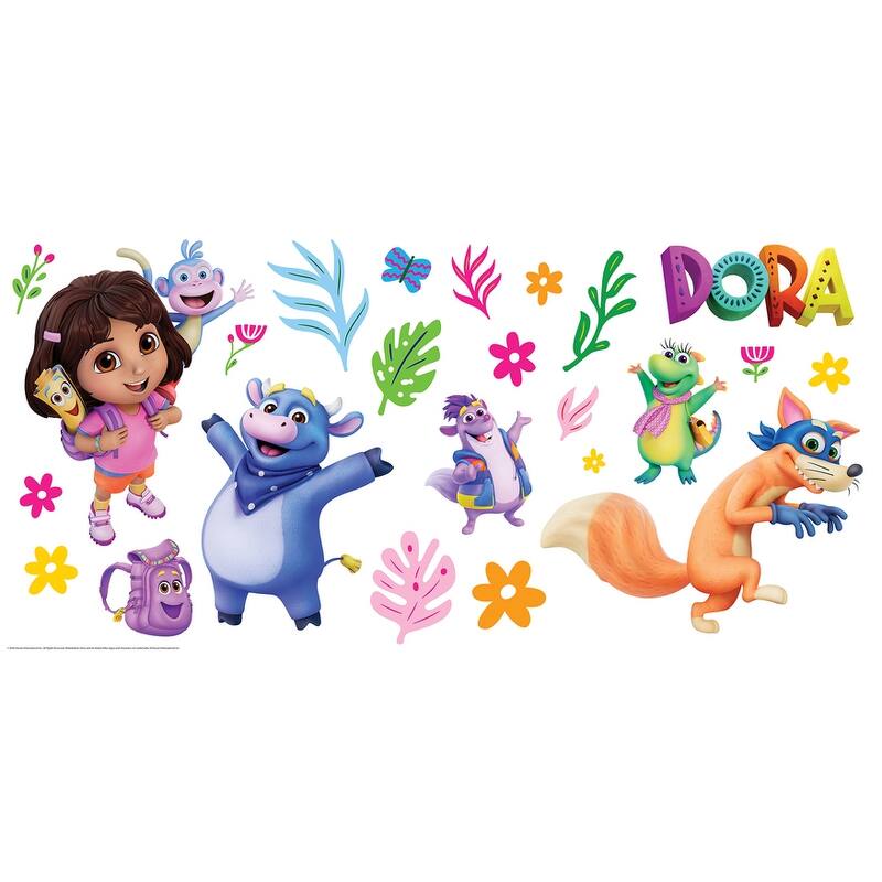 RoomMates Dora and Friends Peel and Stick Wall Decals