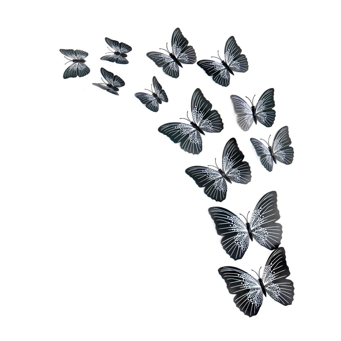Shop 12pcs 3d Butterfly Wall Stickers Decal Sticker For Room