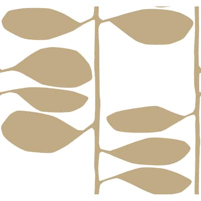 York Wallcoverings Sculpted Vines Gold Wallpaper