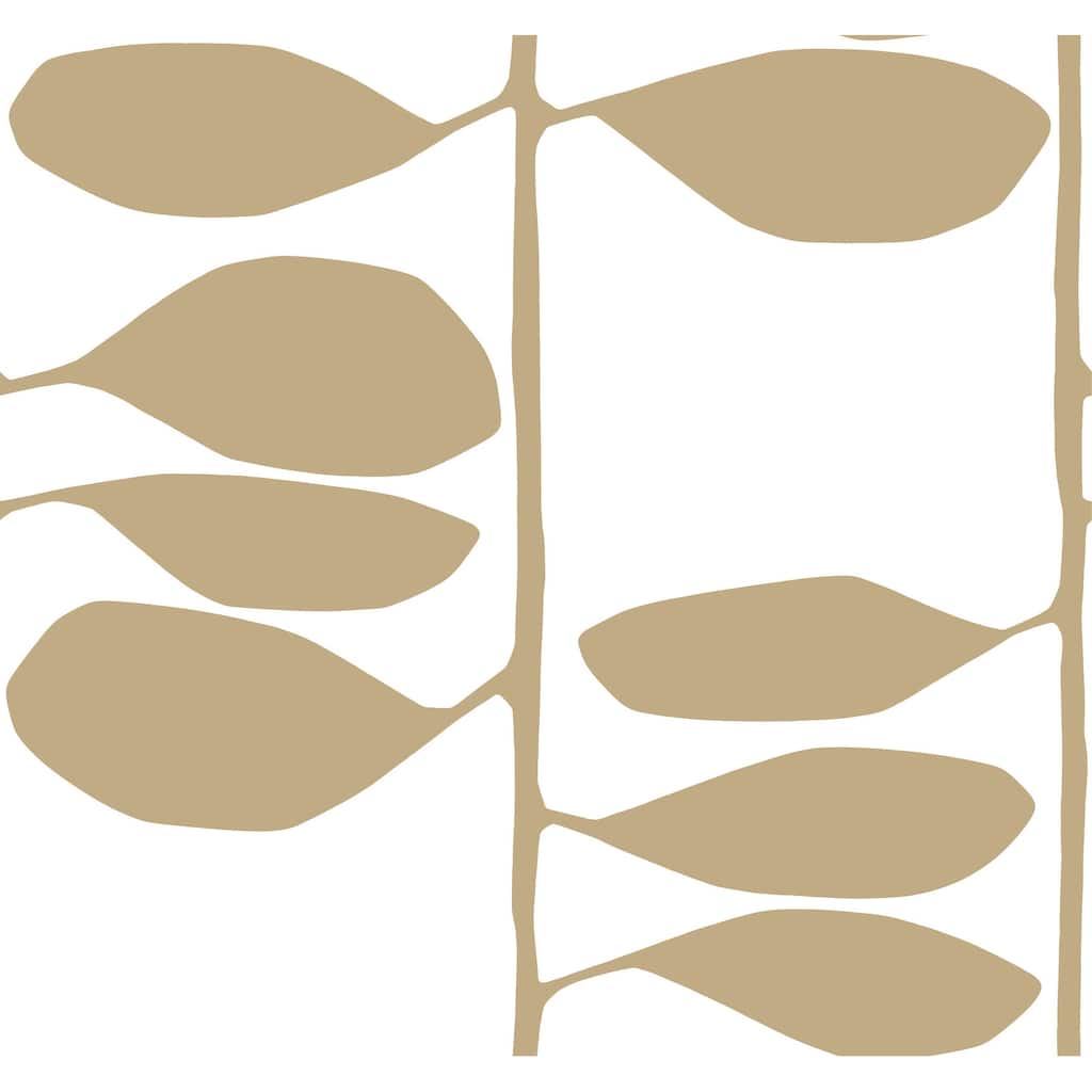 York Wallcoverings Sculpted Vines Gold Wallpaper