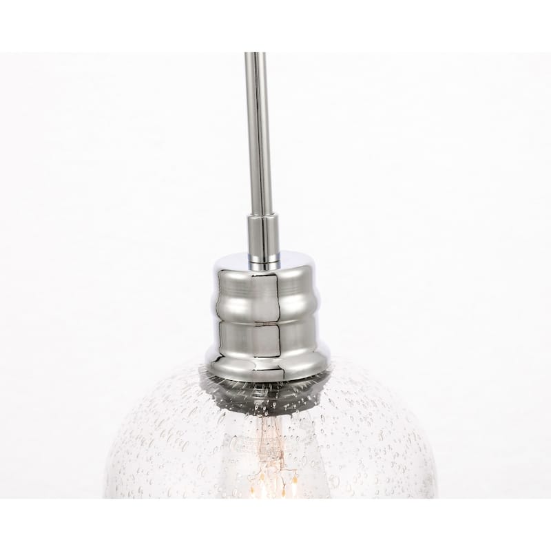 Candie 6-Inch 1-Light Clear Glass Pendant