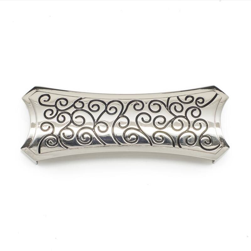 RK International Palermo 3 Inch Center to Center Cup Cabinet Pull - Polished Nickel with Black