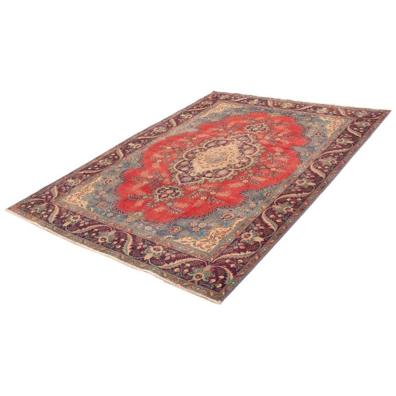 ECARPETGALLERY Hand-knotted Antalya Vintage Red Wool Rug - 8'5 x 11'11
