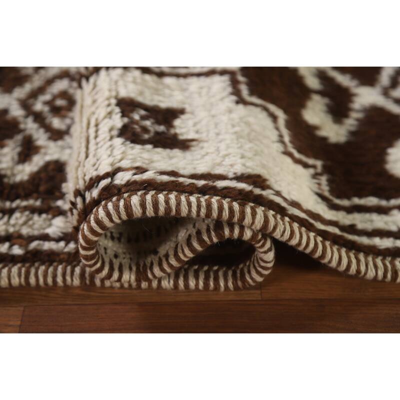 Anatolian Natural Dye Turkish Runner Rug Hand-knotted Wool Carpet - 3'3"x 12'0"