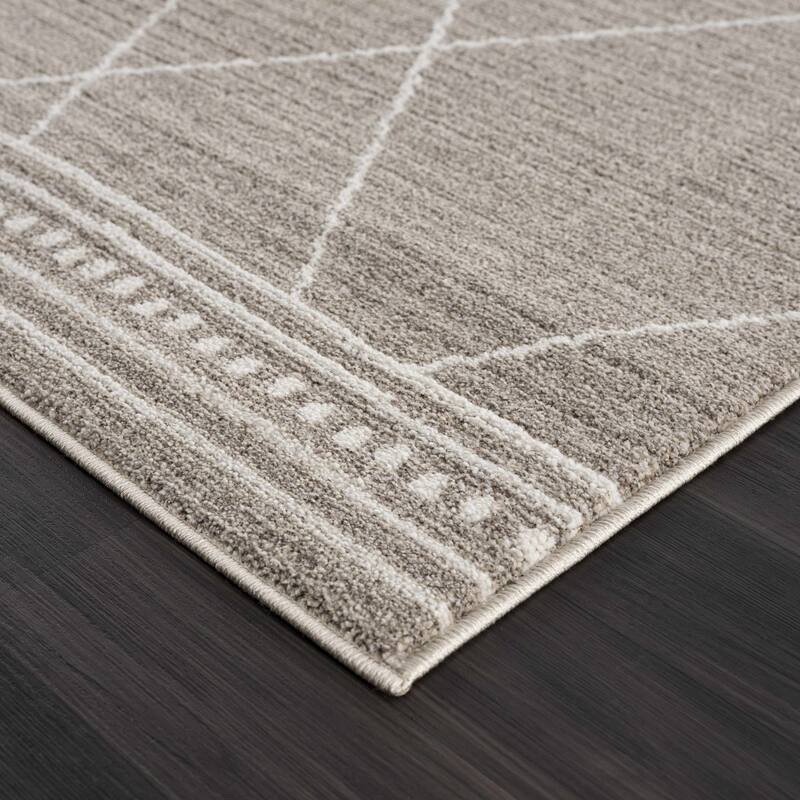 Hauteloom Casablanca Collection Bohemian Farmhouse High Pile Area Rug