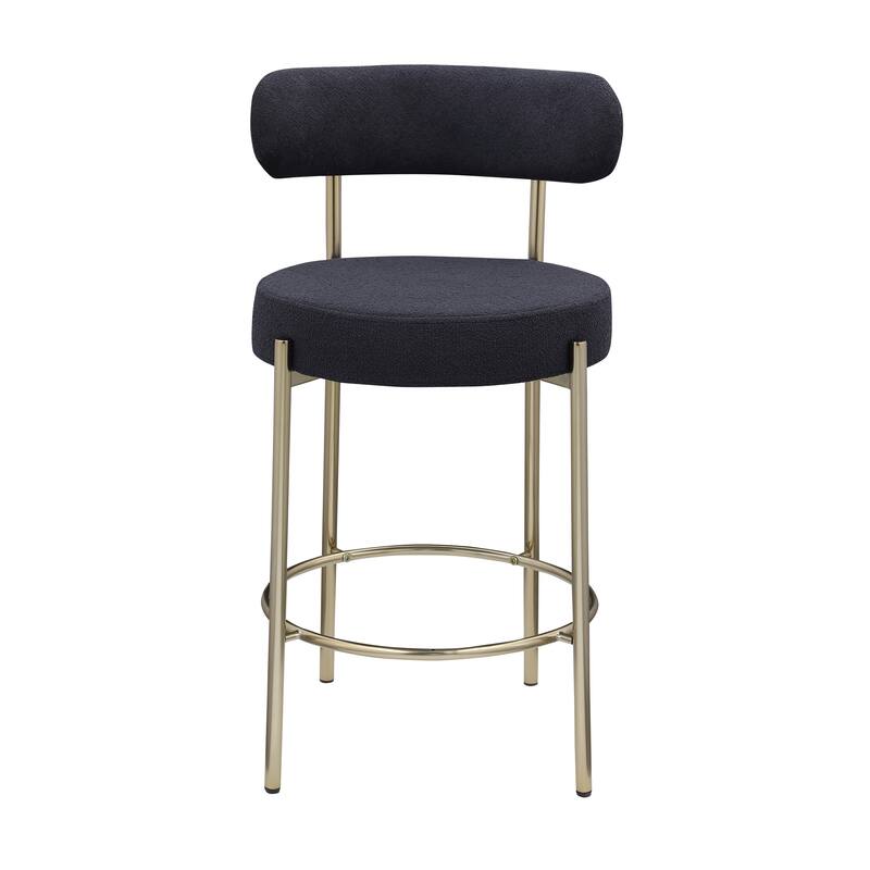 Modern Sherpa Counter Height Stools Set of 2