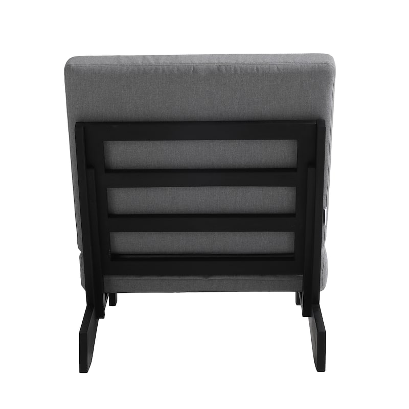 Outdoor Wood Club Chairs Set Loveseat with Cushion