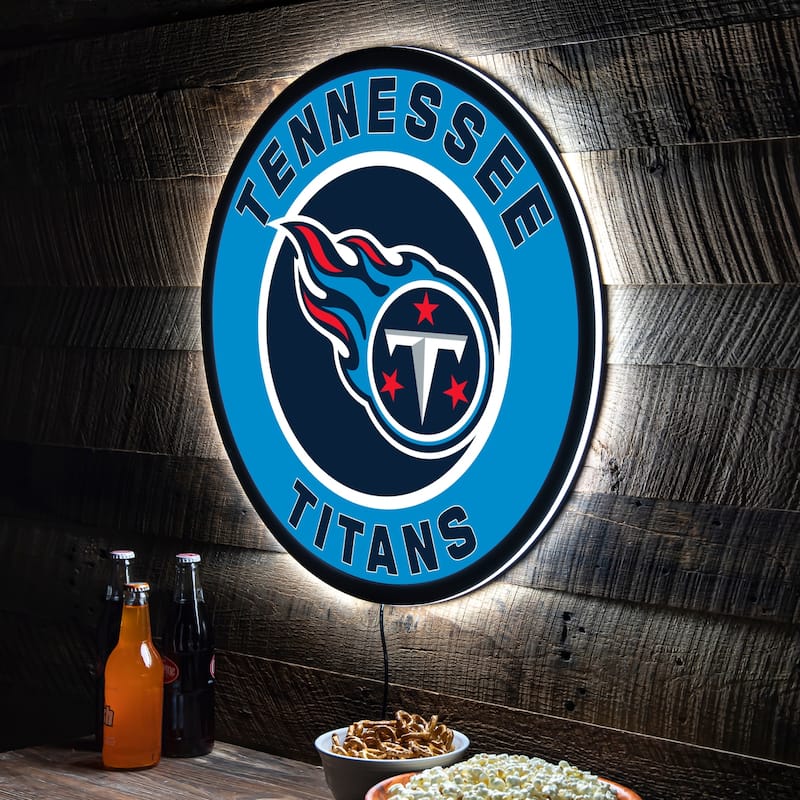 Tennessee Titans LED Lighted Sign - Clear