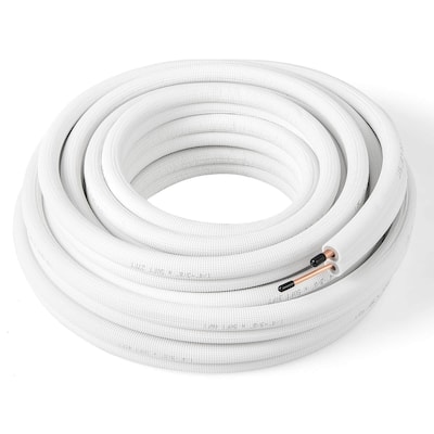 Costway 25/50 FT Air Conditioning Copper Tubing Hose Extension for