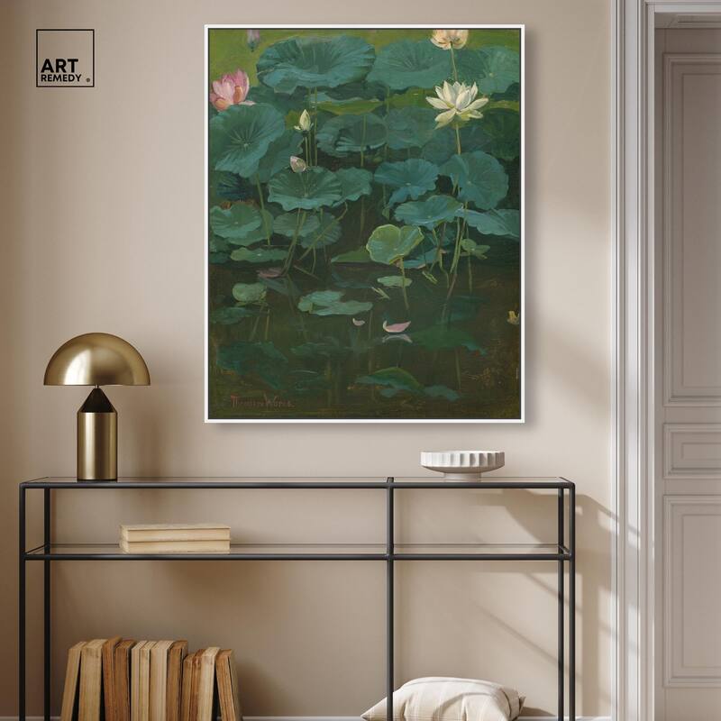 Theodore Wores Lotus Canvas by Art Remedy