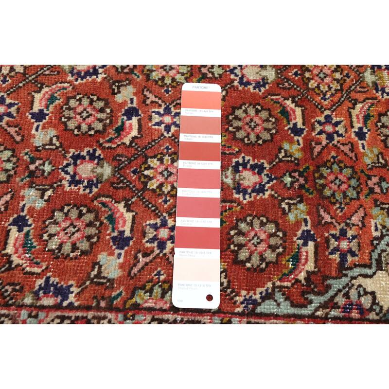 ECARPETGALLERY Hand-knotted Antalya Vintage Copper Wool Rug - 7'7 x 10'11