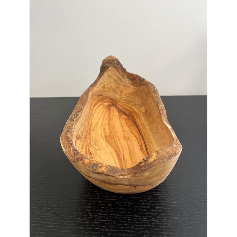 Oval Salad/Fruit Bowl 12.25"L x 6.3"W Olive Wood - Natural