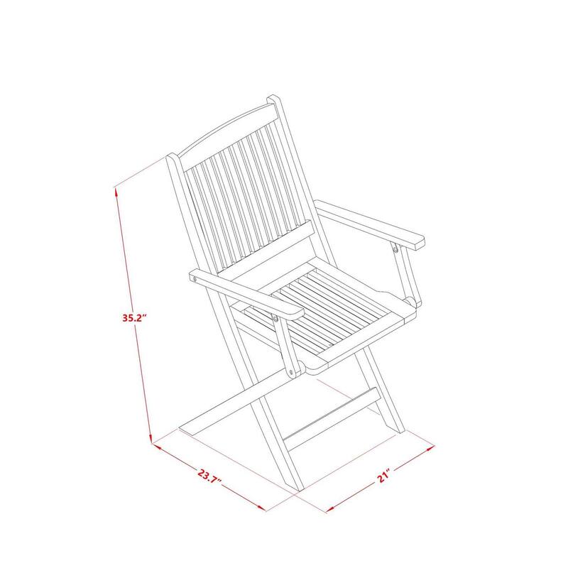7-Piece Patio Set - Outdoor Coffee Table with 6 Chairs - Small Bistro Table Set - Natural Wood Finish - 72
