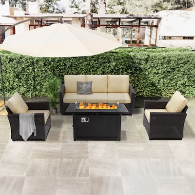 5 - Person Outdoor Seating Group with Cushions