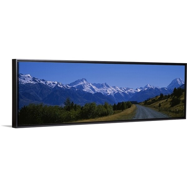 Shop Road Running Through A Landscape Mt Cook Southern