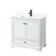 Option White / Giotto Quartz Top / Matte Black Hardware