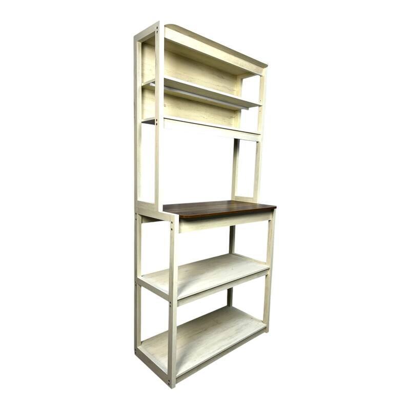 39.37" 5-Tier Bakers Rack for Kitchen with Storage, Coffee Bar, Kitchen Shelves, Microwave Stand