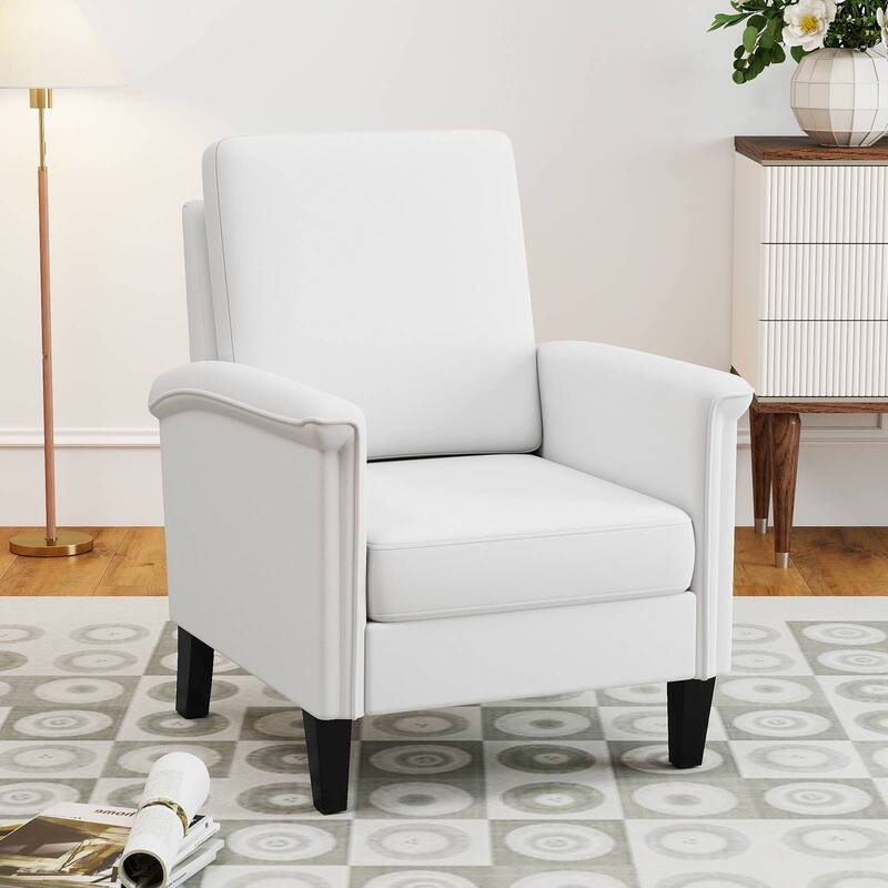 Linen Upholstered Sofa Chair with Foam Cushion and Rubber Wood Frame - 32" x 30" x 36" (L x W x H)