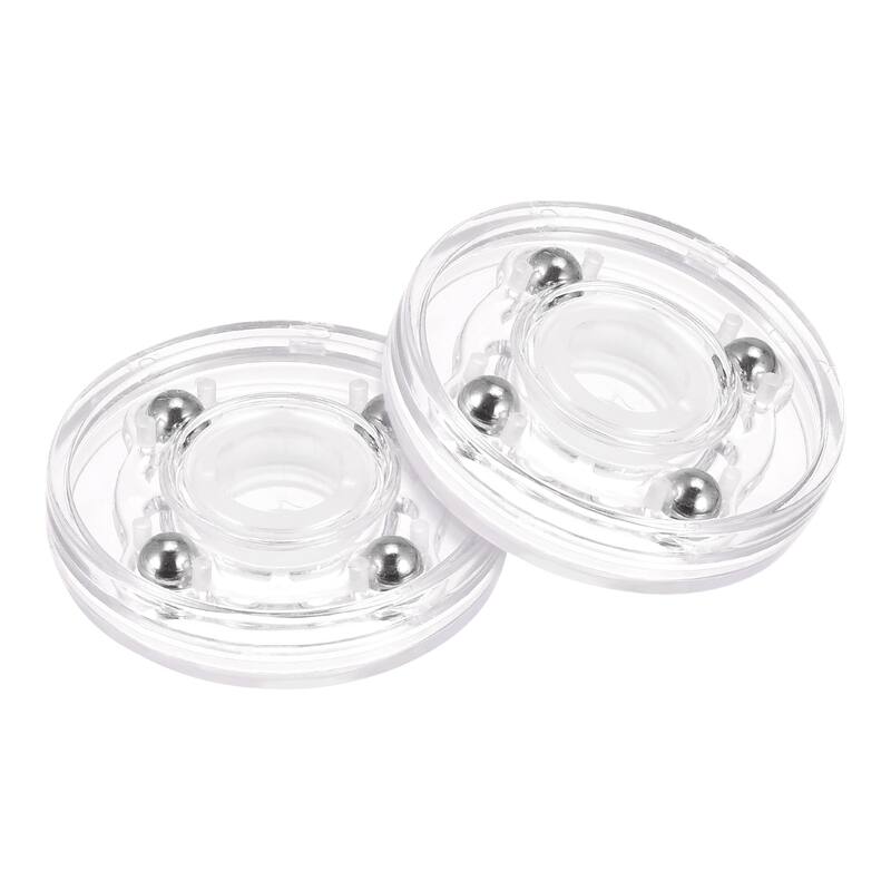 2inch Rotating Swivel Stand with Steel Ball Lazy Susan Base Turntable Clear 2Pcs