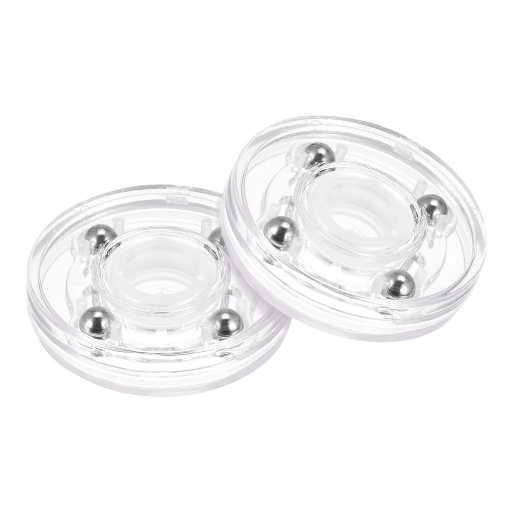2inch Rotating Swivel Stand with Steel Ball Lazy Susan Base Turntable Clear 2Pcs