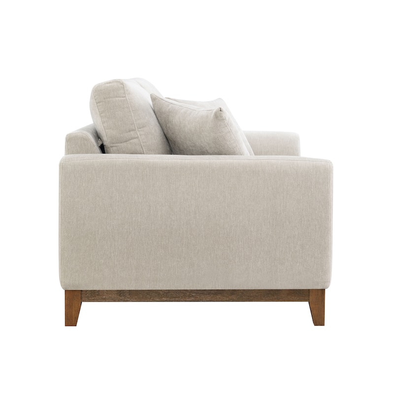 Furniture of America Lurek Mid Century Modern OEKO TEX Chenille Loveseat