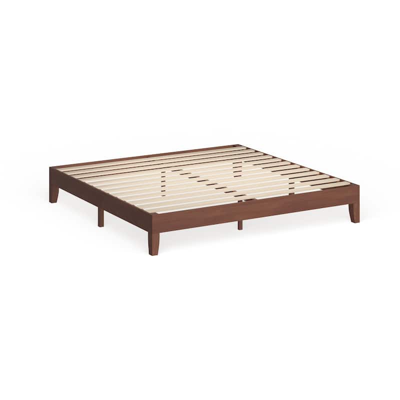 Porch & Den Neron 12-inch Deluxe Wood King-size Platform Bed - Brown - King