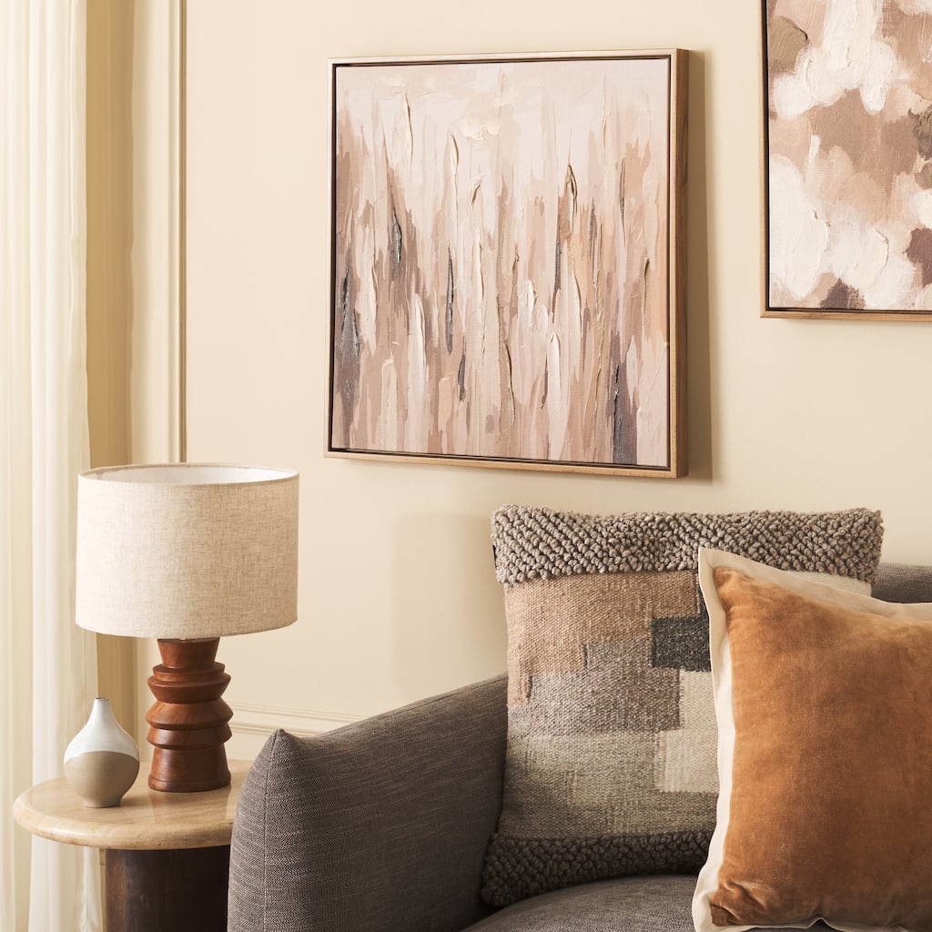 SAFAVIEH Home Pick Up Sticks 24-inch Brown/Cream Framed Wall Art - Brown/Creme