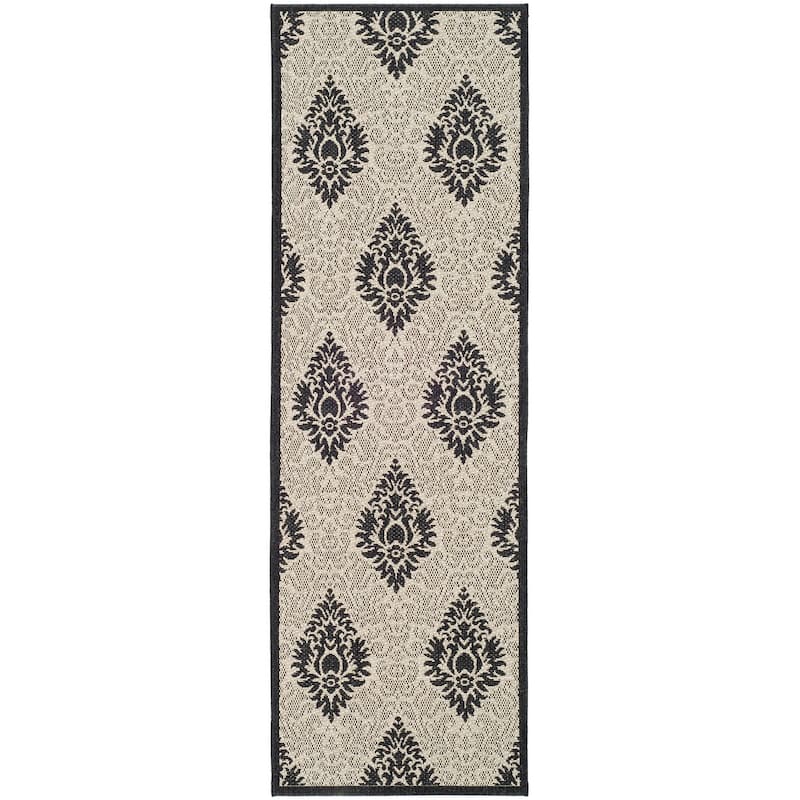 SAFAVIEH Courtyard Donara Boho Indoor/ Outdoor Waterproof Patio Backyard