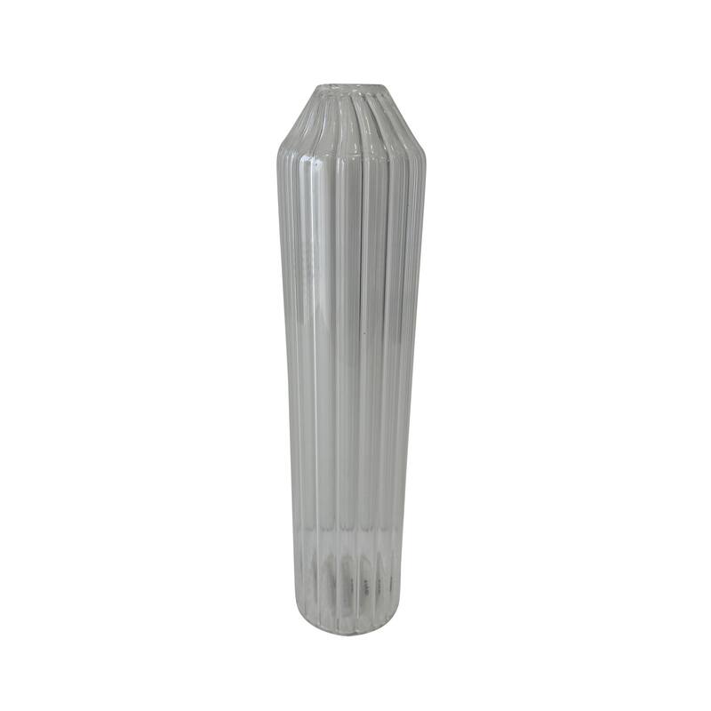 Glass Tabletop Bottle Vase - 12" - Clear