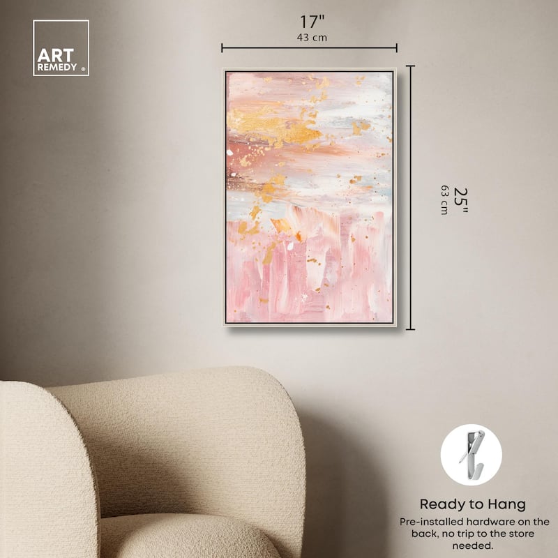 Rose Quartz Canvas by Art Remedy