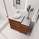 preview thumbnail 32 of 125, BNK 24/36/48/60 Inch Bathroom Vanity with Sink, Freestanding Bathroom Vanity with Soft Close Doors and Adjustable Shelf