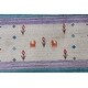 Light Blue Gabbeh Indian Area Rug Handmade Wool Carpet - 8'6