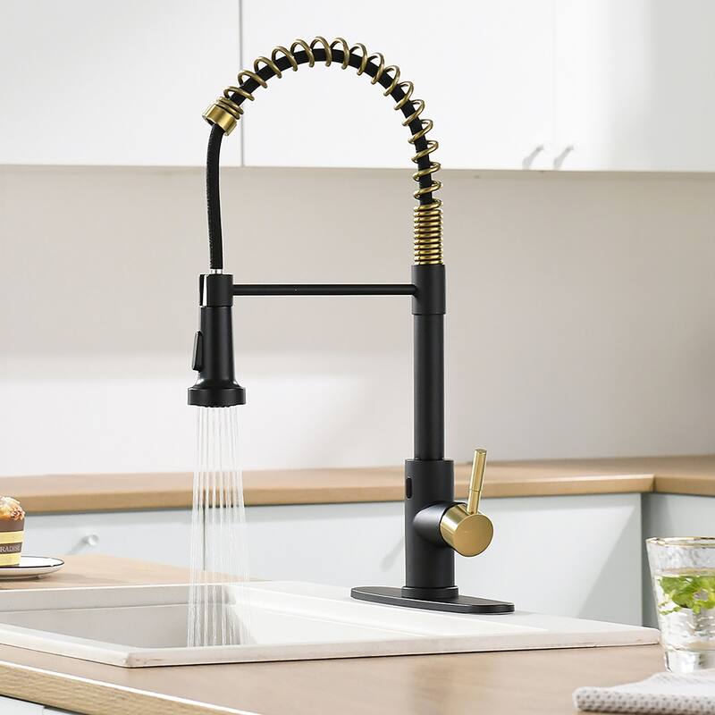Touchless Stainless Steel 2-Function Pull-out Kitchen Sink Faucet