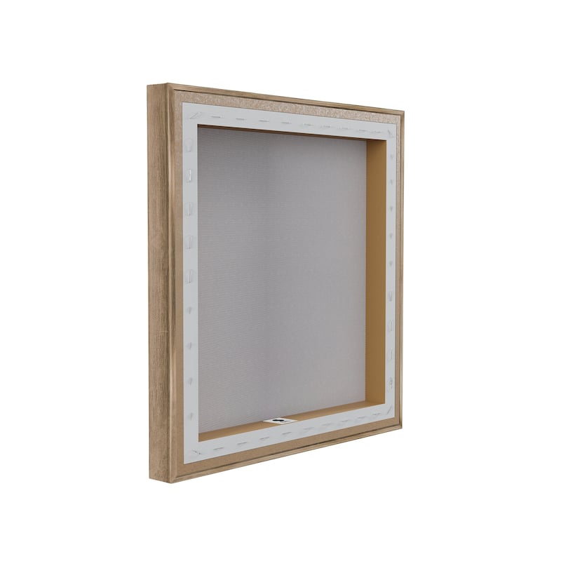 Stupell Beaming Peace Sign Hand Framed Floater Canvas Wall Art Design By Jesse Keith