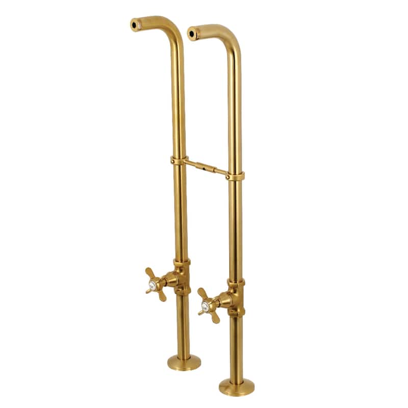 Kingston Brass Floor Mounted Supply Line with Stop Valve and Two