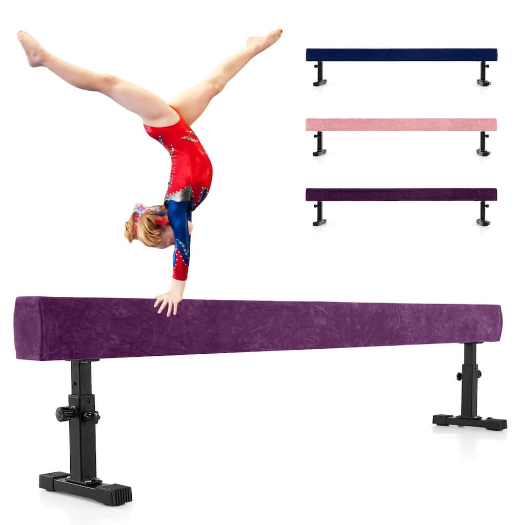 Goplus 7.5 ft High and Low Gymnastics Beam with 3 Heights Heavy Duty - See Details
