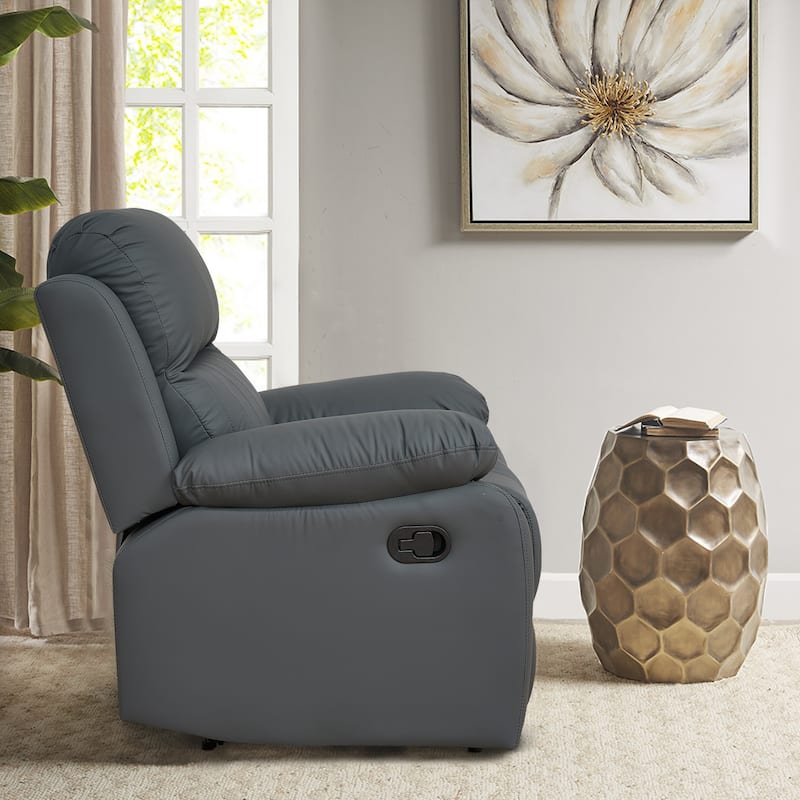 Faux Leather Recliner