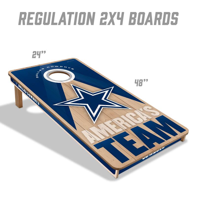 Dallas Cowboys NFL 2x4 Professional Cornhole Board Set